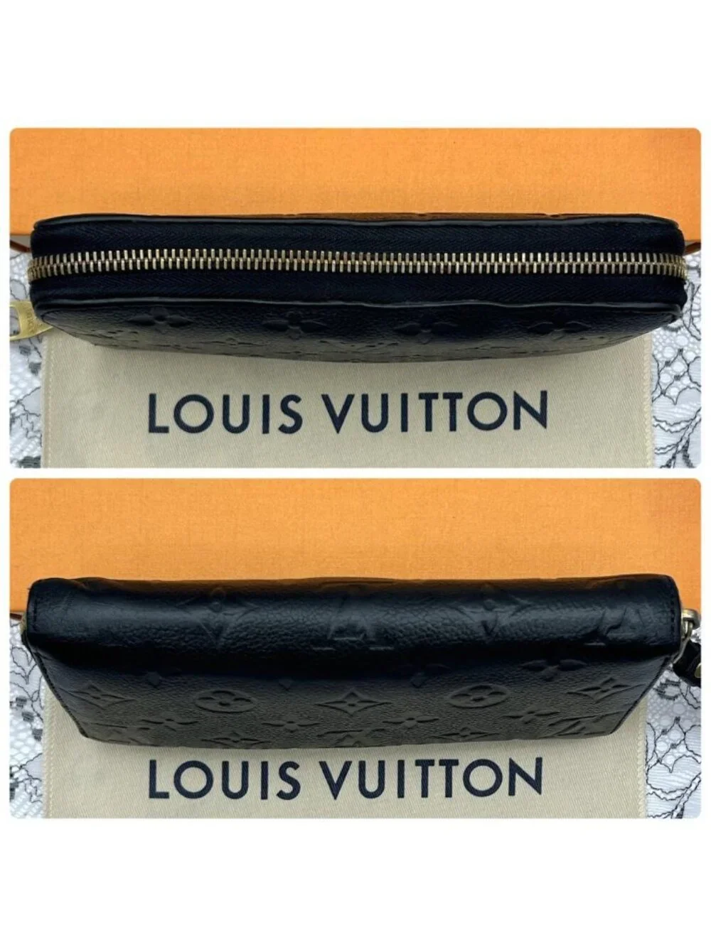 Louis Vuitton Empreinte Zippy Wallet Noir